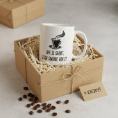 Life Is Short Stay Awake For It Funny Coffee Lover Kaffeetasse