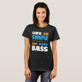Life is Simple Eat Sleep Sing Barbershop Quartet B T-Shirt (Vorne ganz)