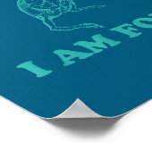 Life Is Soup I Am Fork Funny Frog  Poster (Ecke)