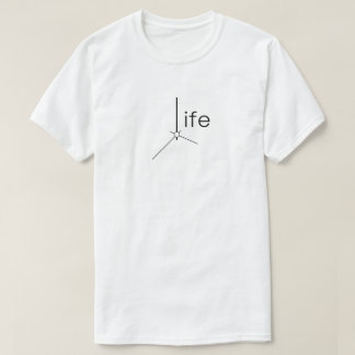 Life Is Time Clock Pointer Typografie T-Shirt