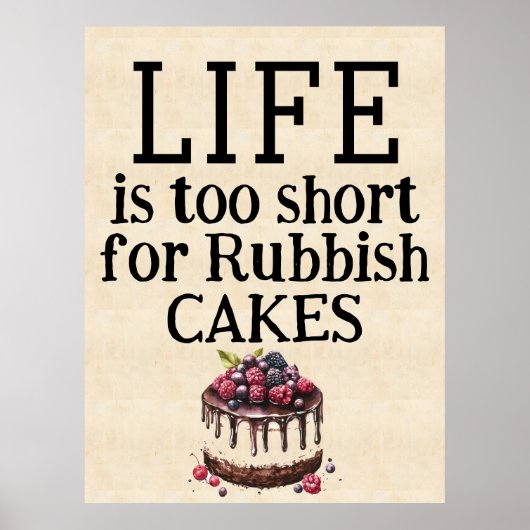 LIFE Is Too Short Poster (Vorne)