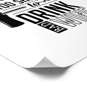 Life Is Too Short To Drink Bad Wine, Quote Poster (Ecke)