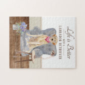 Life is with a Labrador Retriever. Puzzle (Horizontal)