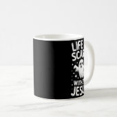 Life Is Y Without Jesus Shirt Christian Halloween  Kaffeetasse (VorderseiteRechts)