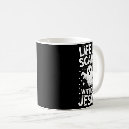 Life Is Y Without Jesus Shirt Christian Halloween  Kaffeetasse (VorderseiteRechts)