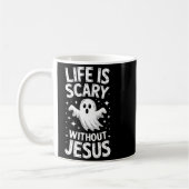 Life Is Y Without Jesus Shirt Christian Halloween  Kaffeetasse (Links)