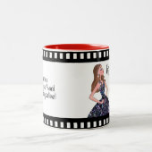 LIFE ist eine Leistung nach der anderen! Zweifarbige Tasse (Mittel)