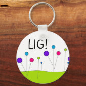 "LIFE IST GUT!-keyychain Schlüsselanhänger (Vorderseite)