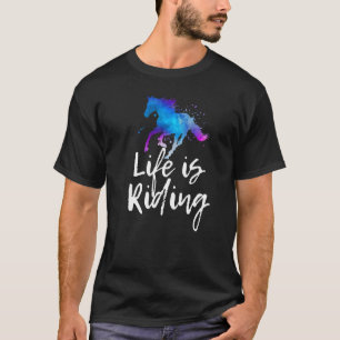 LIFE IST REITENDE PferdeEquine Reitsport Graph T-Shirt