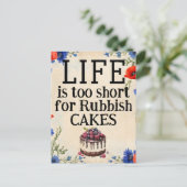 LIFE ist zu Kurze Postkarte (Stehend Vorderseite)