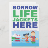 Life Jacket Loaner Flyer (Vorne/Hinten)