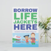 Life Jacket Loaner Flyer (Stehend Vorderseite)