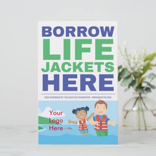 Life Jacket Loaner Flyer (Stehend Vorderseite)