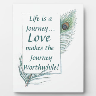 Life Journey Liebe Worthwhile Vintag Plaque Fotoplatte