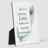 Life Journey Liebe Worthwhile Vintag Plaque Fotoplatte (Seite)