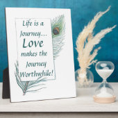 Life Journey Liebe Worthwhile Vintag Plaque Fotoplatte (Seite)