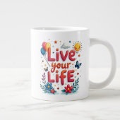 Life Jumbo-Tasse (Rechts)