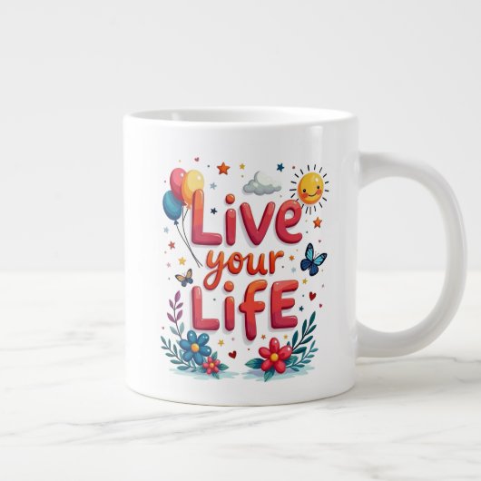 Life Jumbo-Tasse (Rechts)