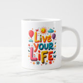 Life Jumbo-Tasse (Rechts)