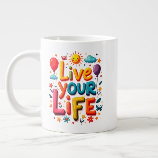 Life Jumbo-Tasse (Links)