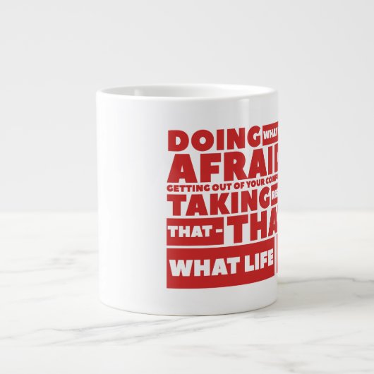 Life Jumbo-Tasse (Vorderseite)