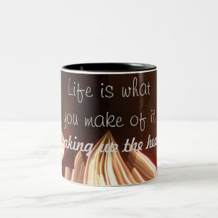 Life Kaffee Zweifarbige Tasse