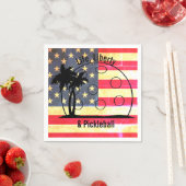Life Liberty & Pickleball USA Serviette (Beispiel)