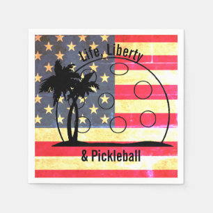 Life Liberty & Pickleball USA Serviette