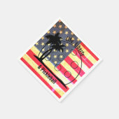 Life Liberty & Pickleball USA Serviette (Ecke)
