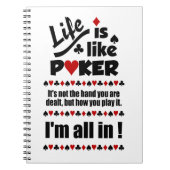 LIFE LIKE POKER CUSTOM Notebook Notizblock (Vorderseite)