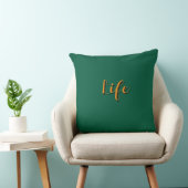 Life Logo Dk Grün Kissen (Stuhl )