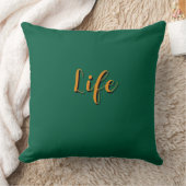 Life Logo Dk Grün Kissen (Decke)