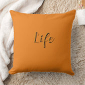 Life-Logo Orange Kissen (Decke)