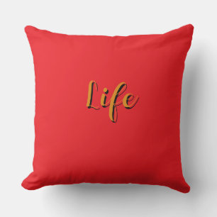 Life Logo Rot      Kissen