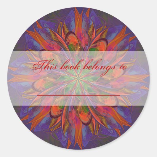 Life Mandala Runder Aufkleber (Vorderseite)