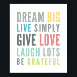 LIFE MANTRA QUOTE positive Typografie Pastellfarbe Poster<br><div class="desc">durch kat massard >>> www.simplysweetpaperie.com << Umkleiden Sie die Wände in Ihrem Wohnzimmer oder Büro mit diesem positiven Bestätigungstext. Sieht absolut fABULOUS aus! Setup als Vorlage ist es einfach, sich mit Ihrem eigenen Text anzupassen - machen Sie es zu Ihrem!Klicken Sie einfach auf die Schaltfläche "Anpassen Sie es" und fügen/ändern...</div>