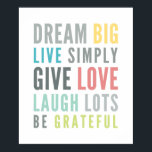 LIFE MANTRA QUOTE positive Typografie Pastellfarbe Poster<br><div class="desc">durch kat massard >>> www.simplysweetpaperie.com << Umkleiden Sie die Wände in Ihrem Wohnzimmer oder Büro mit diesem positiven Bestätigungstext. Sieht absolut fABULOUS aus! Setup als Vorlage ist es einfach, sich mit Ihrem eigenen Text anzupassen - machen Sie es zu Ihrem!Klicken Sie einfach auf die Schaltfläche "Anpassen Sie es" und fügen/ändern...</div>
