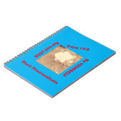Life Mantra Spiral Foto Notebook Notizblock (Linke Seite)
