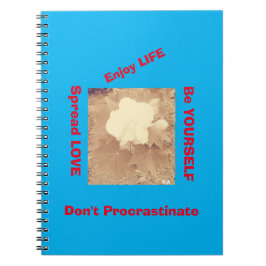 Life Mantra Spiral Foto Notebook Notizblock