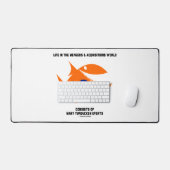 Life Mergers & Acquisitions World Turducken Fish Schreibtischunterlage (Tastatur & Maus)