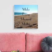Life Moments Zitate Stretched Canvas Print Leinwanddruck (Insitu (Wohnzimmer))