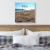 Life Moments Zitate Stretched Canvas Print Leinwanddruck (Insitu (Schlafzimmer))