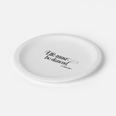 Life must be danced pappteller (Schrägansicht)