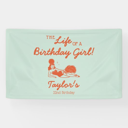 Life of a Birthday Girl Banner (Horizontal)