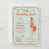 Life of a Birthday Girl Invitation Einladung (Vorderseite)