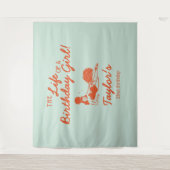 Life of a Birthday Girl Party Backdrop Wandteppich (Vorderseite)