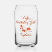 Life of a Birthday Girl Party Dosenglas (Rückseite)