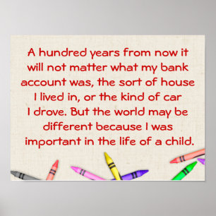 Life of a child - Quote Poster
