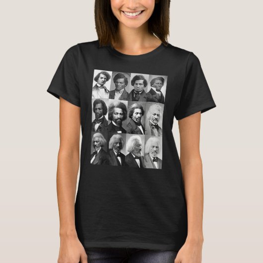 Life Of Frederick Douglass Shirt-Retro Black Histo T-Shirt (Vorderseite)