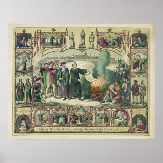 Life of Martin Luther & Heroes of the Reformation Poster (Vorne)